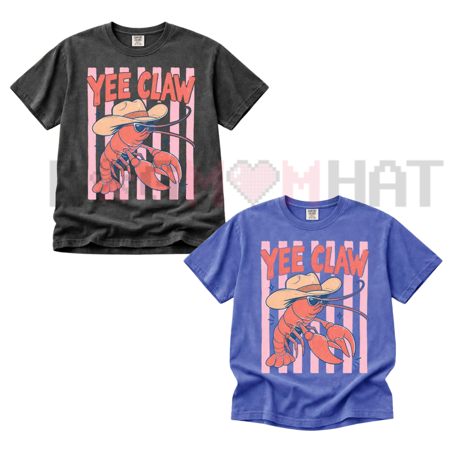 "Yee Claw" Lobster Cowboy T-Shirt
