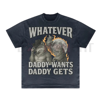 Edgy Viral Slogan T-Shirt – Unisex Dark Humor Werewolf Meme Cringe Apparel