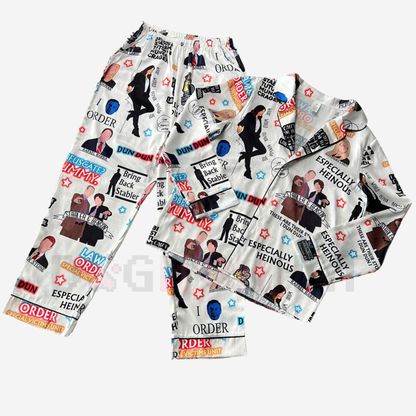 Law & Order Pajamas Set – Movie Christmas Sleepwear for Women, Comfortable Loungewear