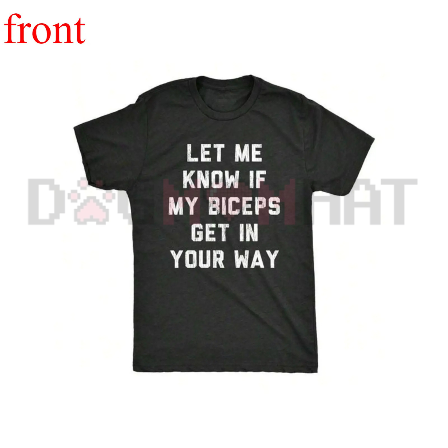 Flex Humor Bicep Peak Graphic Tee - Funny Gym Fitness Unisex Pure Cotton Workout Shirt
