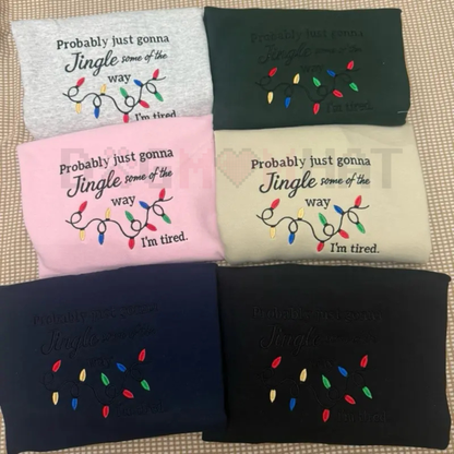 Funny Christmas Embroidered Sweatshirt