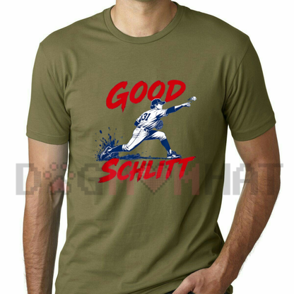 Rookie Pitcher Number 31 Good Schlitt Baseball Fan Graphic T-Shirt