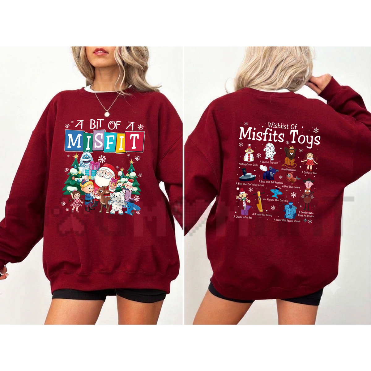 Misfit Toys Nostalgic Christmas Graphic Sweatshirt