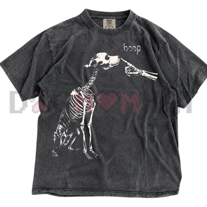 Funny Boop Dog Skeleton Halloween T-Shirt – Spooky Dog Lover Graphic Tee