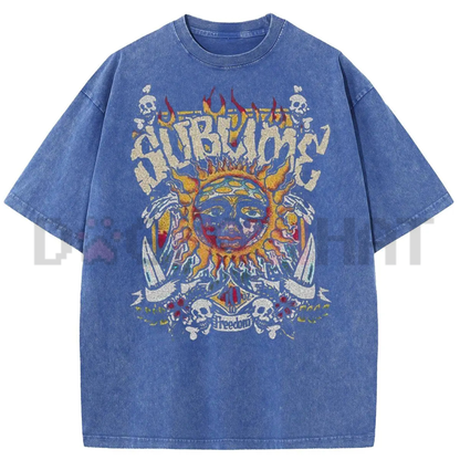 Sunland Oversized Sun Pattern T-Shirt