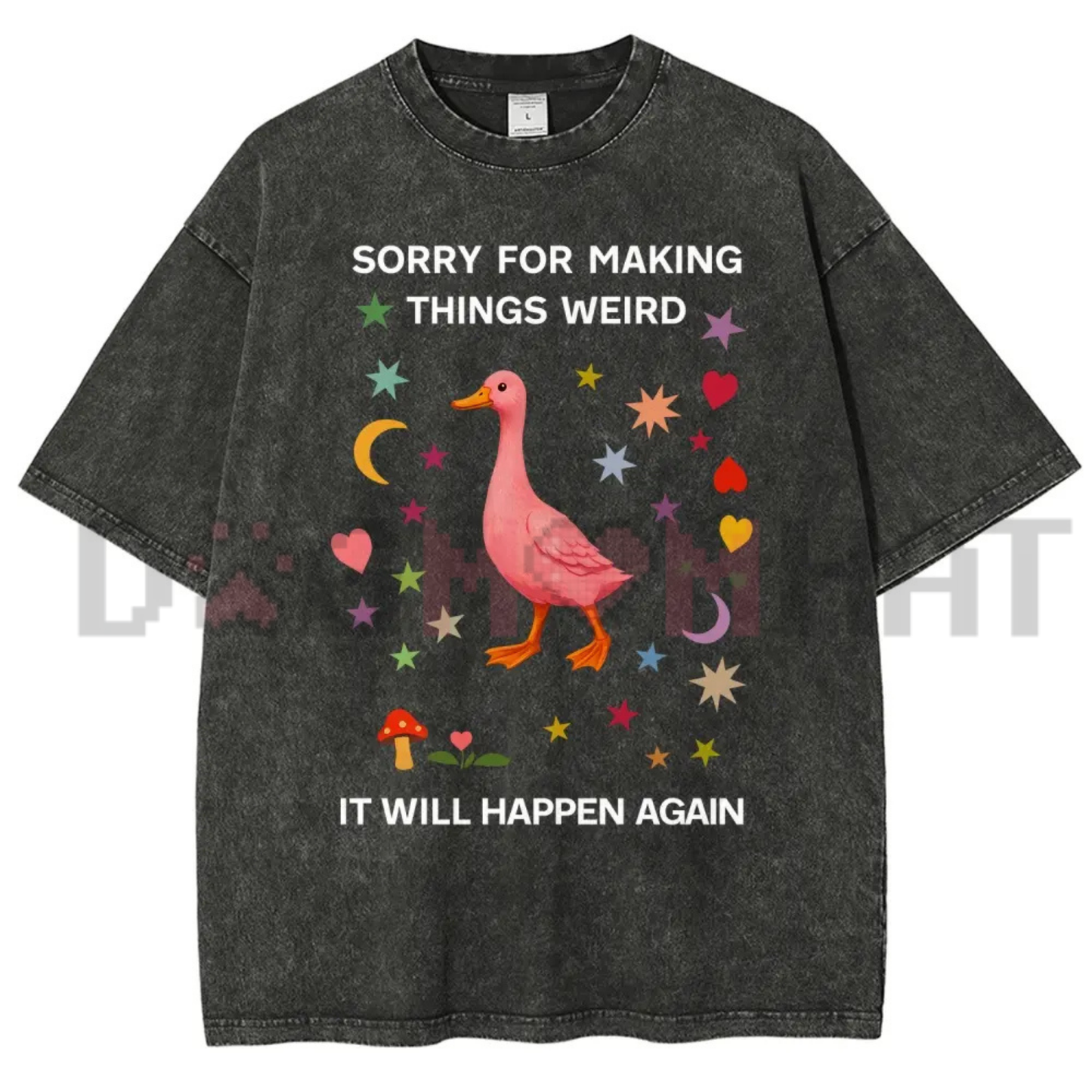 "Sorry For Making Things Weird" Duck Meme T-Shirt - Funny Sarcastic Graphic Tee