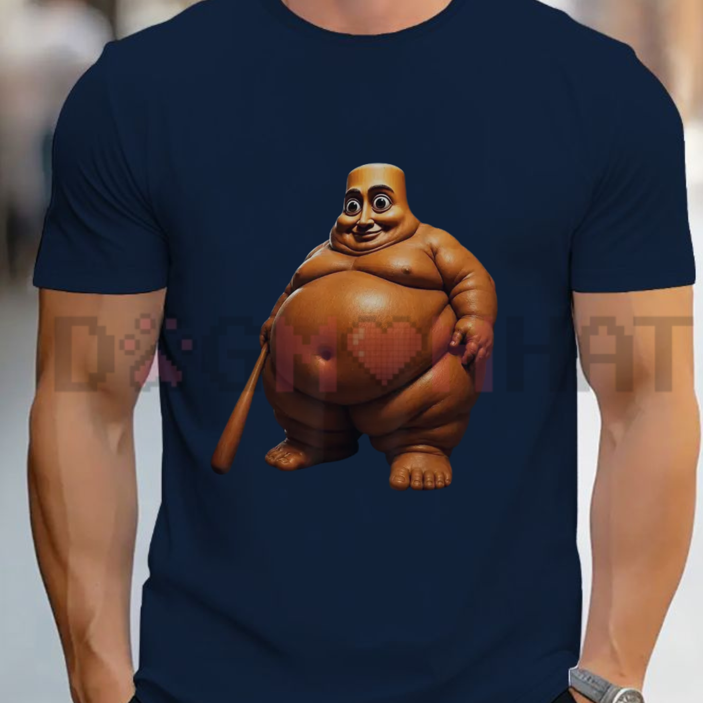 Viral Sahur Drummer Meme Graphic Tee - Funny Tung Tung Tung Pure Cotton Unisex Casual Shirt