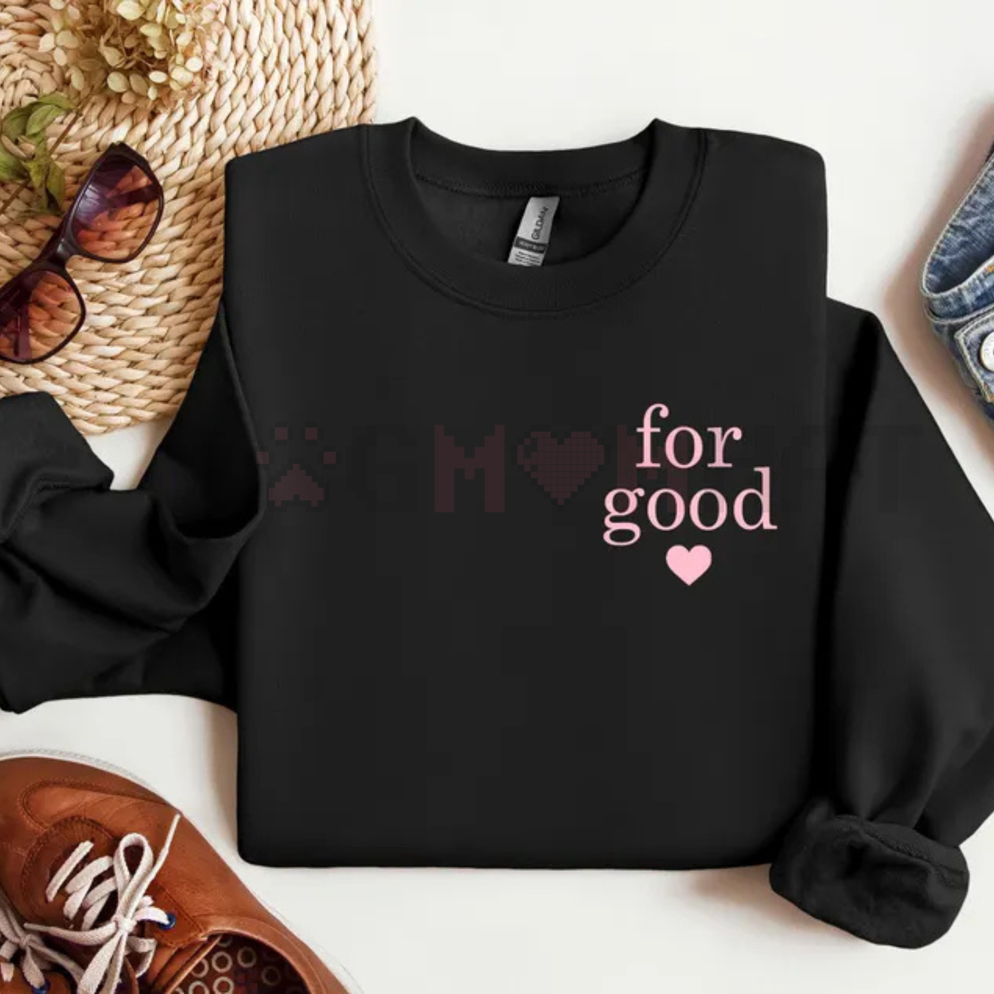 Minimalist 'For Good' Positive Statement Jumper sweatshirt