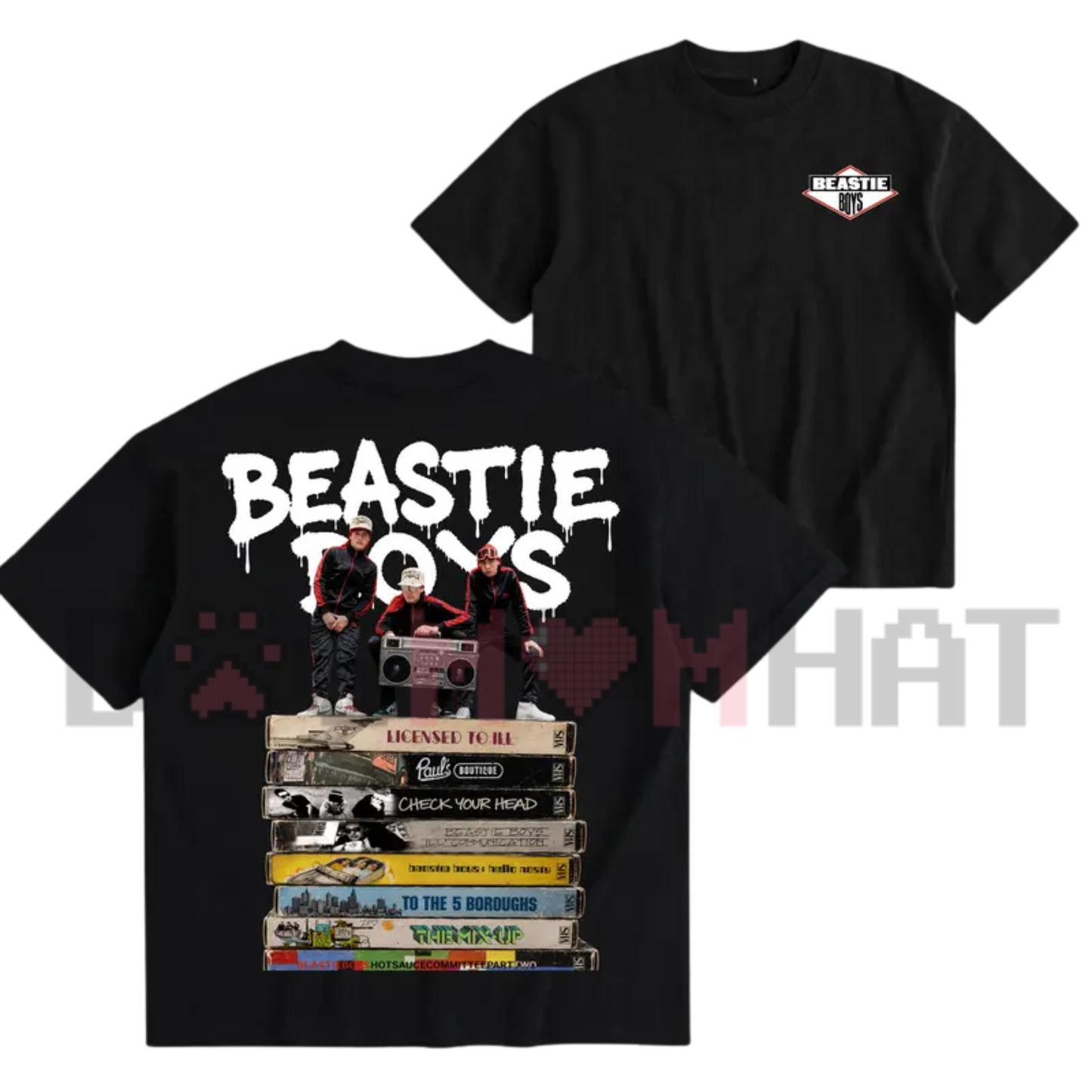 Vintage 90s Rap Royalty Graphic Tee - Beastie Boys Retro Hip Hop Band Album USA-Made Unisex T-Shirt