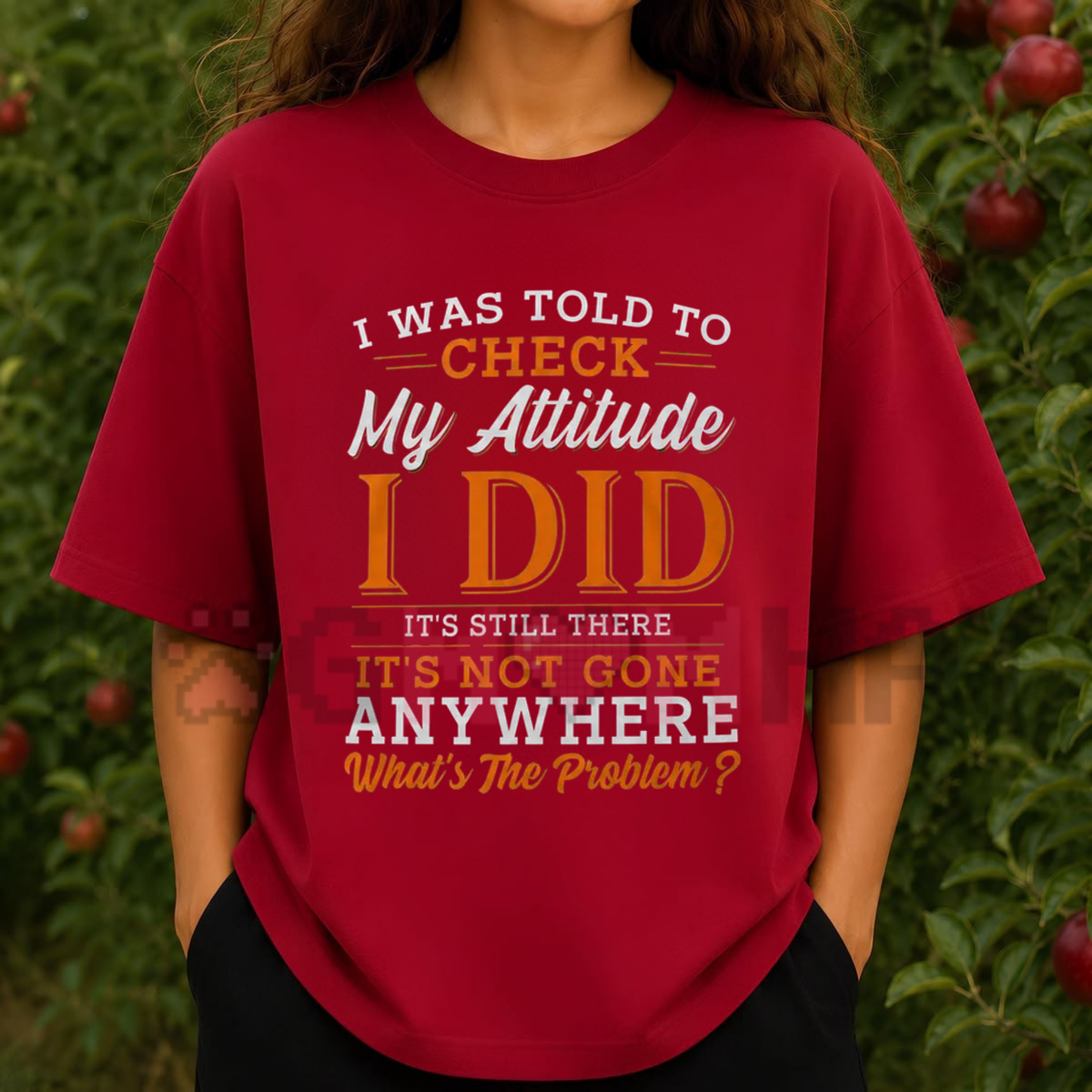 "Sarcastic Attitude Quote" Men's Humorous Graphic T-Shirt