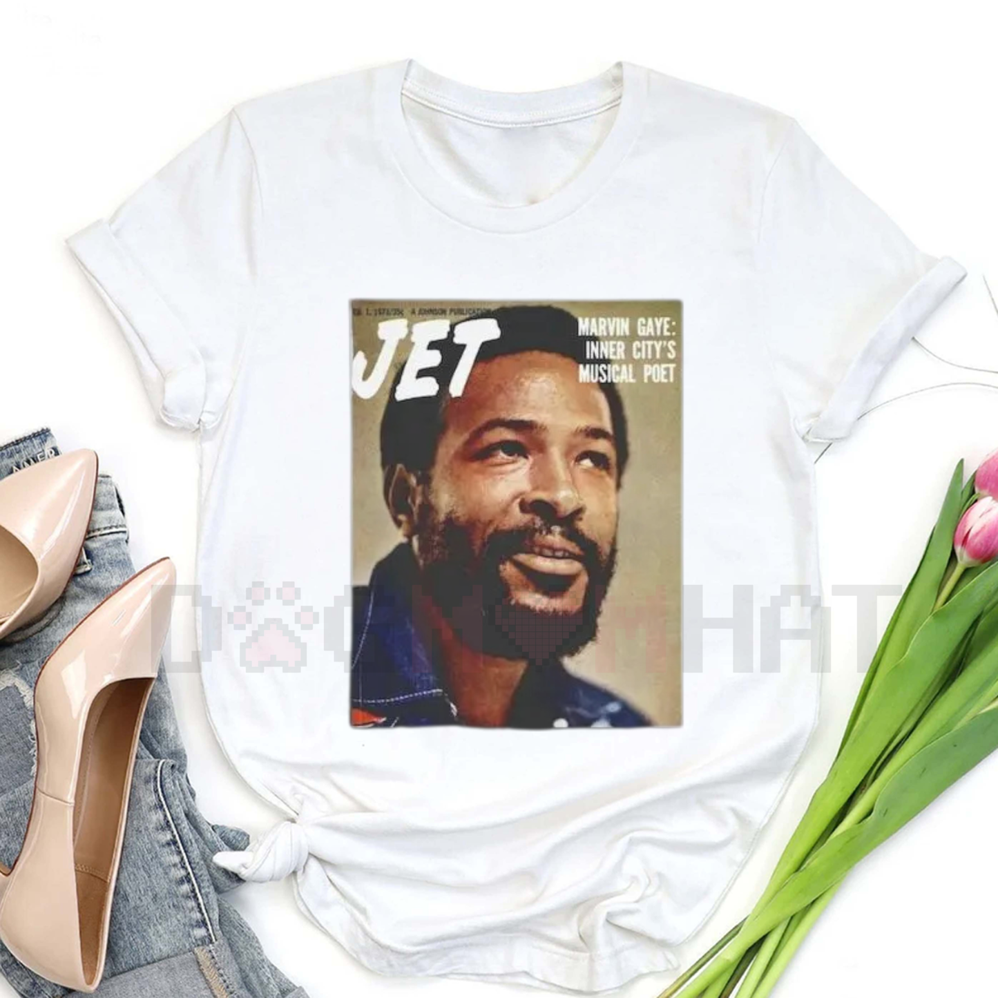 Marvin Gaye Abstract Paintings T-Shirt – Kenny Pickett Designs Cotton Casual Tee