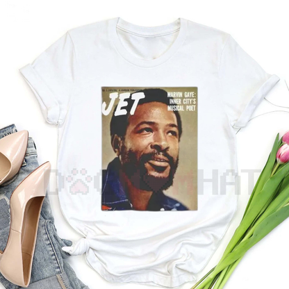 Marvin Gaye Abstract Paintings T-Shirt – Kenny Pickett Designs Cotton Casual Tee