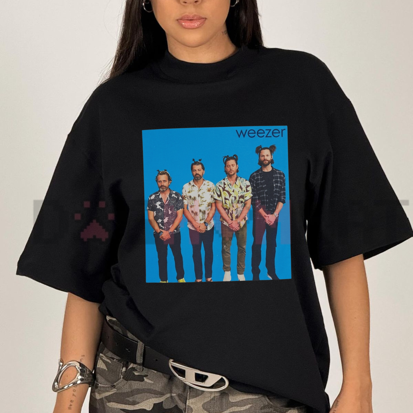 Blue Album Parody Hunter Squad Unisex T-Shirt - Funny TV Fandom Graphic Tee