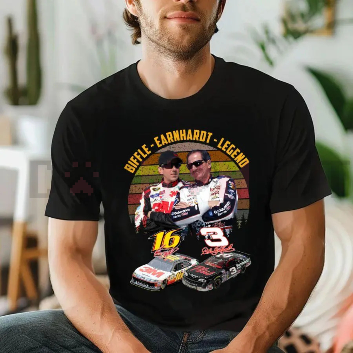 The Biff #16 & Earnhardt "Legends Never Die" T-Shirt