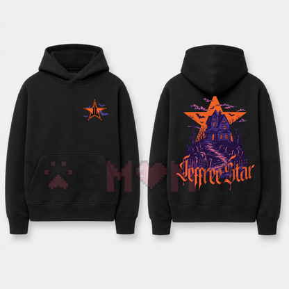 Jeffree Star Haunted Manor Hoodie – Vintage Gothic Spooky Season Graphic Sweatshirt