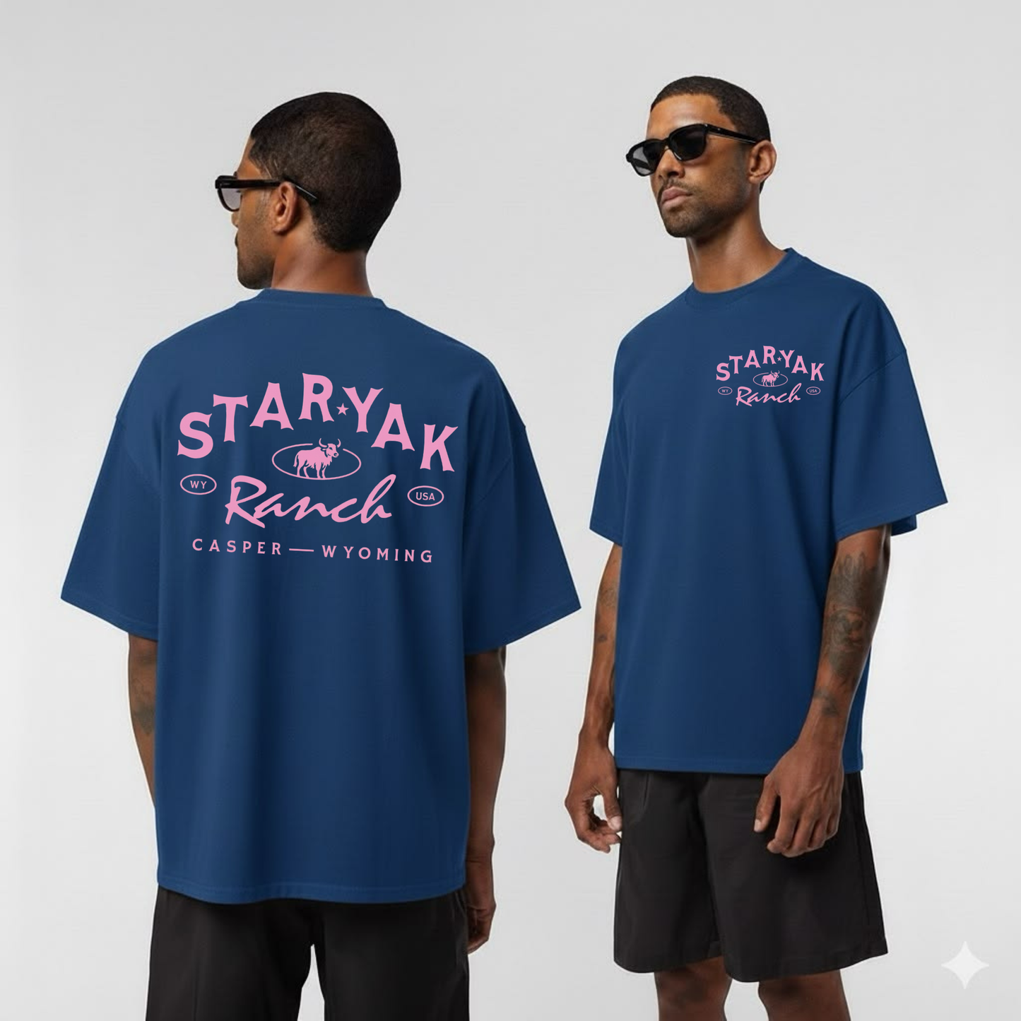 Star Yak Ranch Homegrown Logo Graphic Tee - Vintage Wyoming Country Soft Cotton Unisex Casual Western T-Shirt