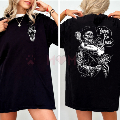 "No Daisa" Doc Holliday T-Shirt – Tactical Apparel, 90s Vintage Style, Classic American Film Fan Tee