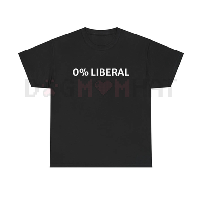 "0 Percent Lib" T-shirt – Funny Graphic Tee, Halloween Humor & Political Statement Gift Idea, Unisex Conservative Top