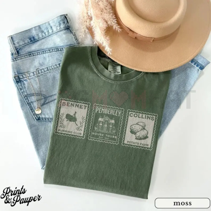 Vintage Jane Austen Postage Stamp Tee