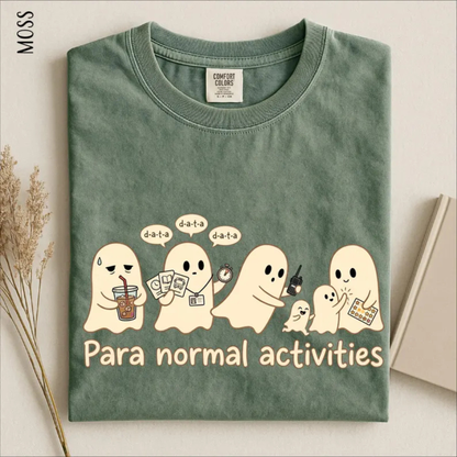 "Para Normal Activities" Halloween T-Shirt - Funny Ghost Paraprofessional Tee