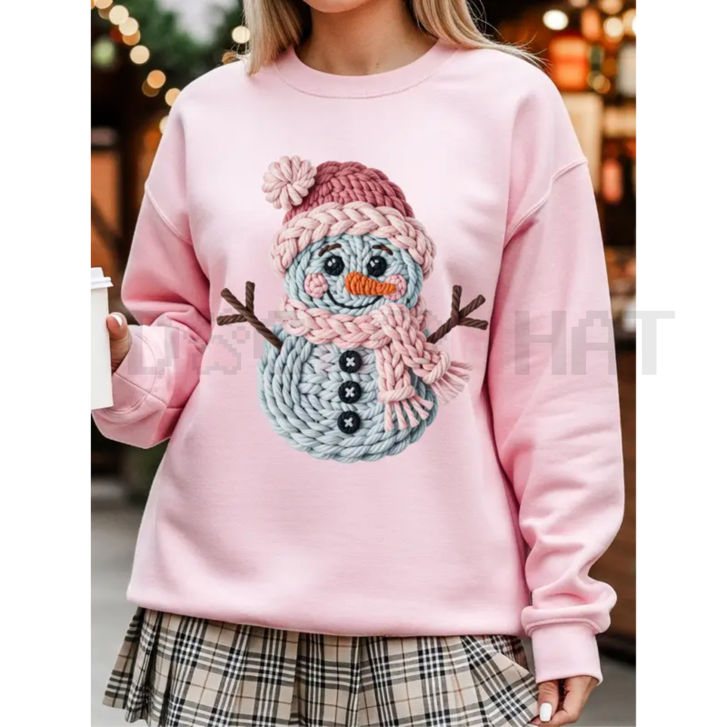 Yarnaby the Snowman Knit Graphic Crewneck
