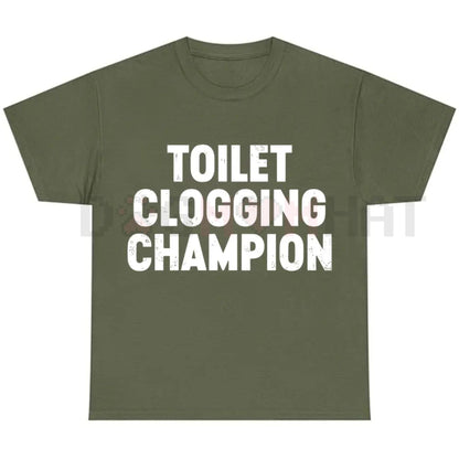 Toilet Champion Gag Gift Graphic T-Shirt