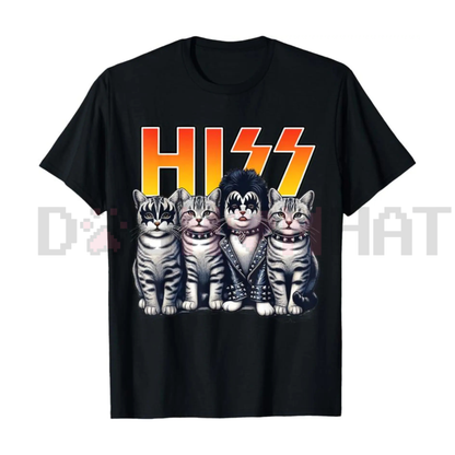 Cute "Hiss Cats Rock" Kittens T-Shirt