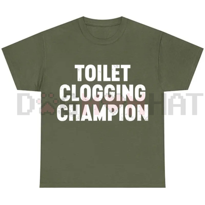 "Toilet Champion" Tee – Funny Gag Gift Shirt