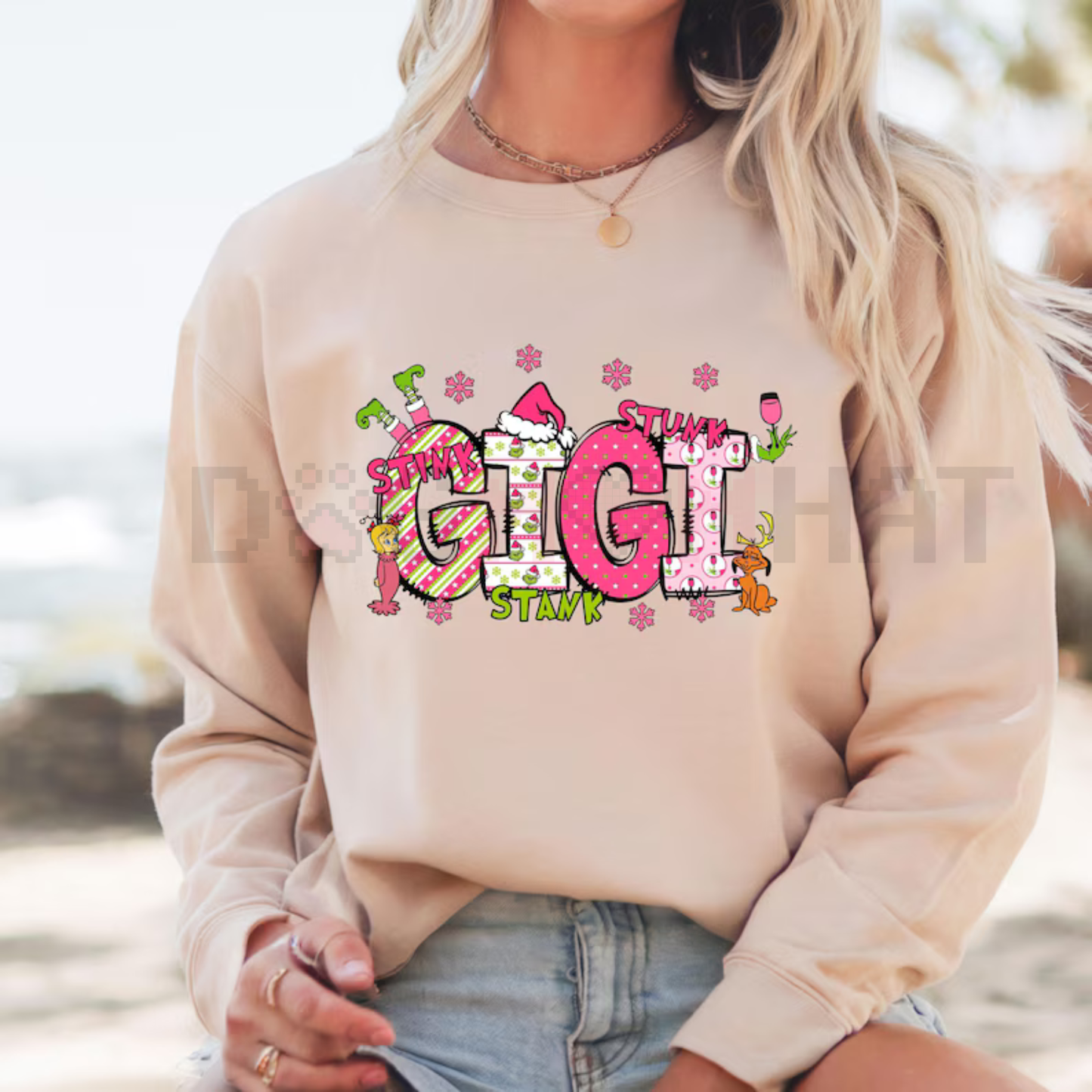 Custom Grandma Christmas 2025 Photo Jumper – Personalized Matching Family Christmas Sweatshirt