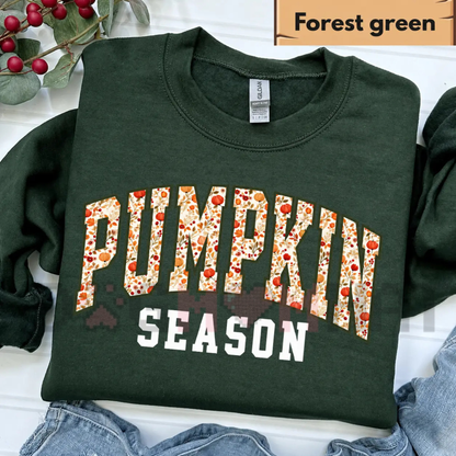 Pumpkin Season Cozy Fall Sweatshirt - Autumn Pumpkin Patch Crewneck