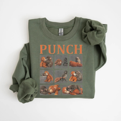 "Monkey Punch" Graphic Sweatshirt