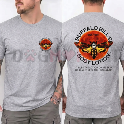 Buffalo Bill's Body Lotion T-Shirt - Classic Silence of The Lambs Horror Movie Tee