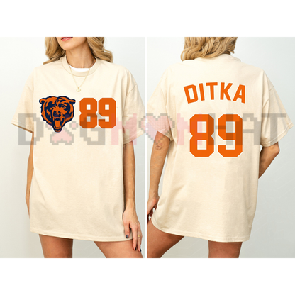 Chicago Football Legend #89 Retro Gridiron Fan T-Shirt