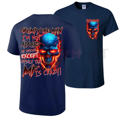 Custom Gen X 2 Side T-Shirt – Old Men Funny Slogan Tee