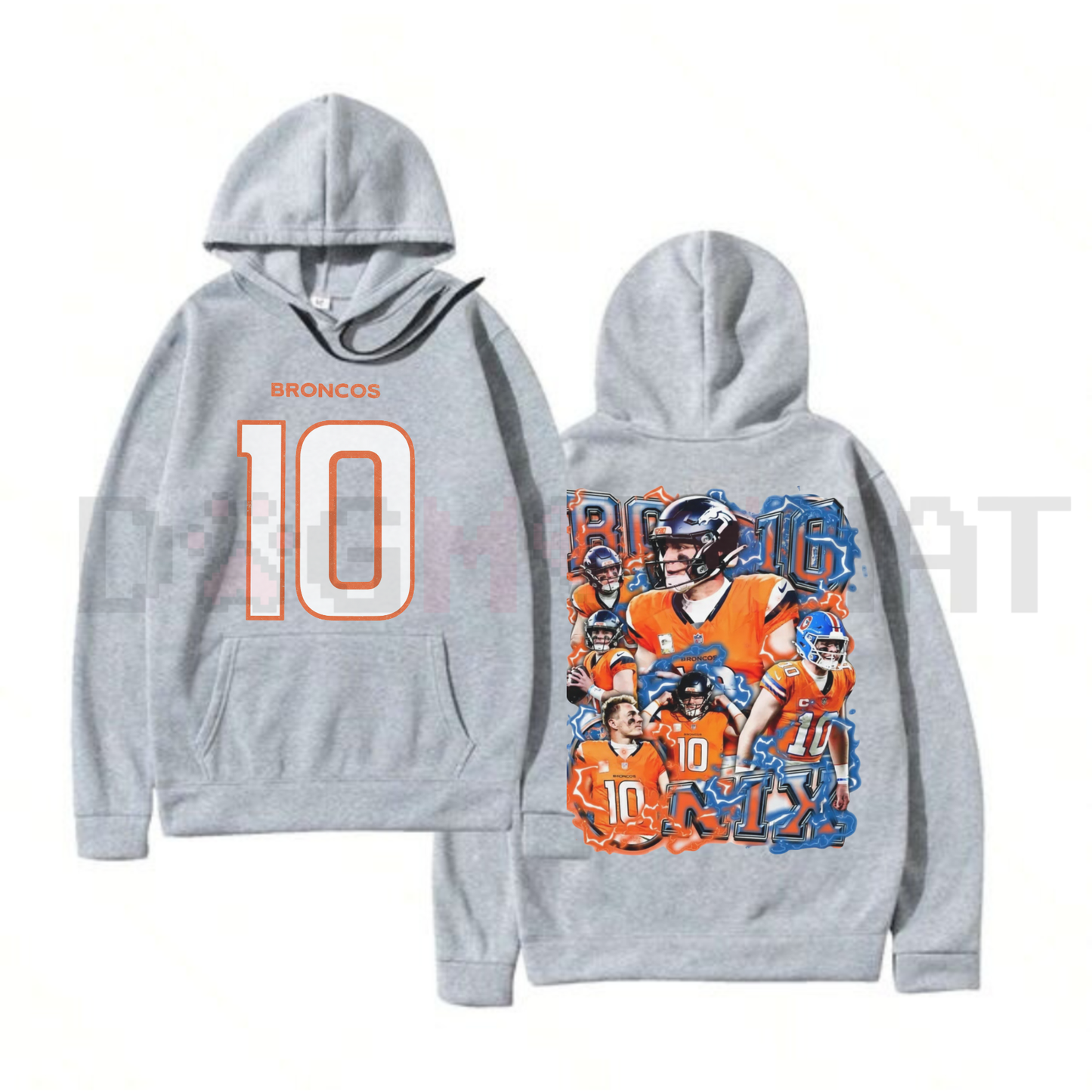 Bo Nix Vintage Football Hoodie