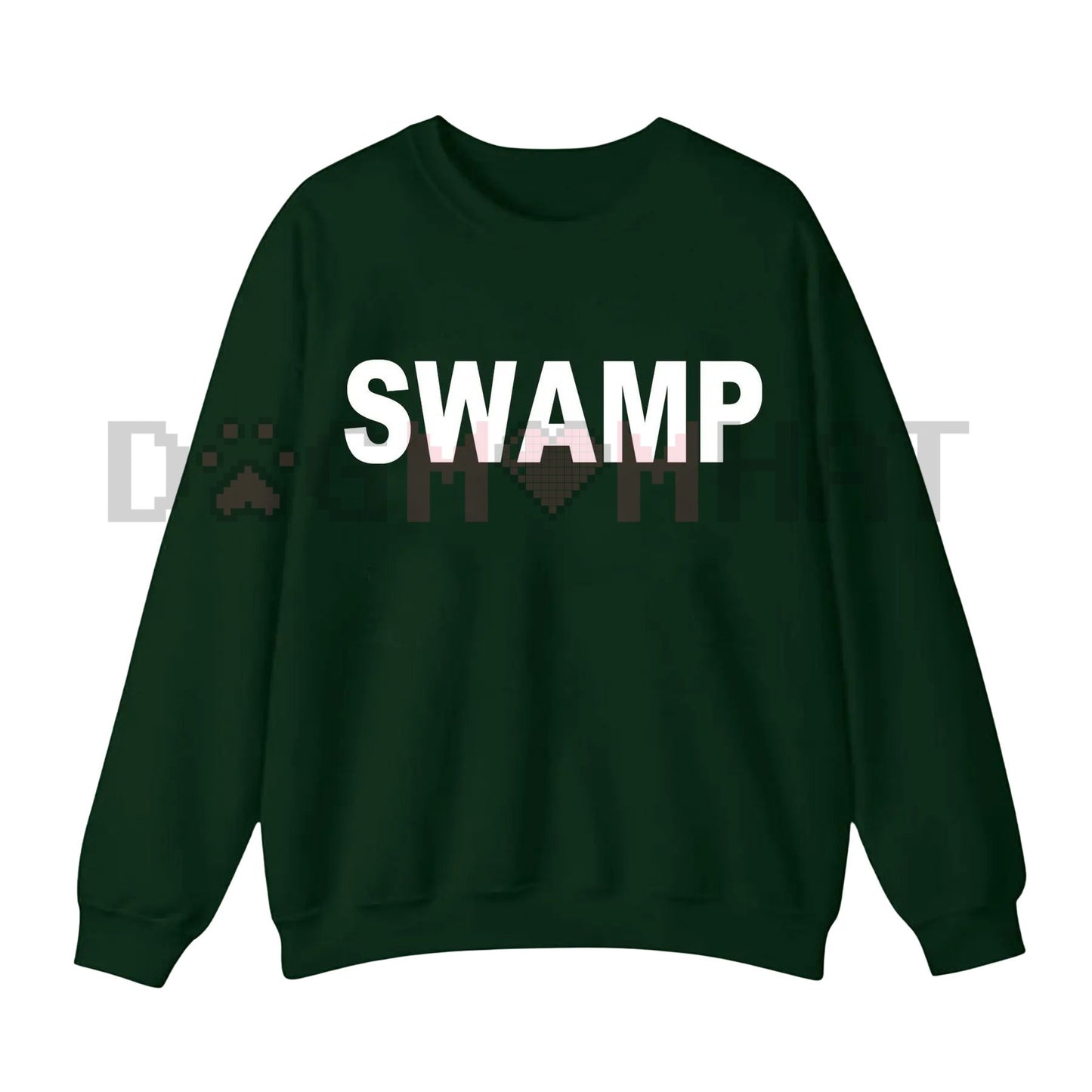 Funny Couple Sweatshirt: "I Drained the Swamp / Swamp" Political Meme Matching Tees, Conservative Humor Gift