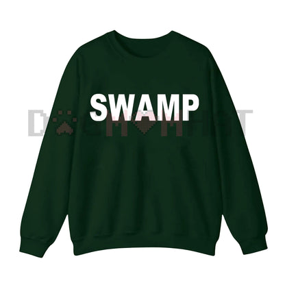 Funny Couple Sweatshirt: "I Drained the Swamp / Swamp" Political Meme Matching Tees, Conservative Humor Gift