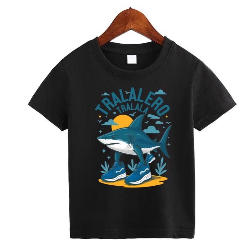 Italian Brainrot Meme Character T-Shirt for Kids