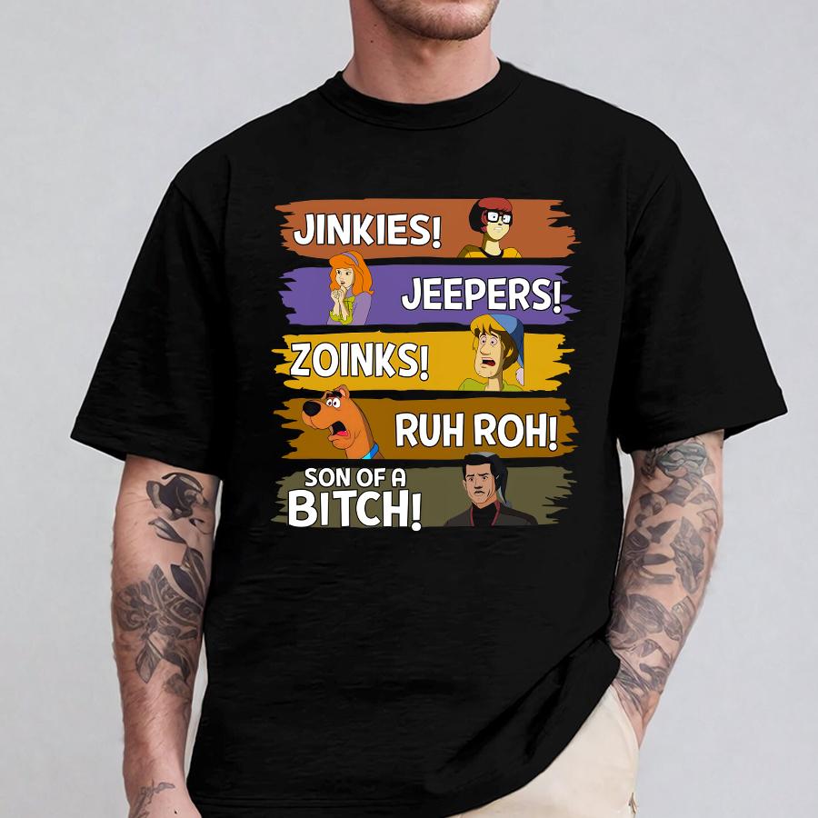 Scooby-Doo Catchphrases Hoodie – Mystery Machine Meddling Kids TeeScooby-Doo Catchphrases Hoodie – Mystery Machine Meddling Kids Tee