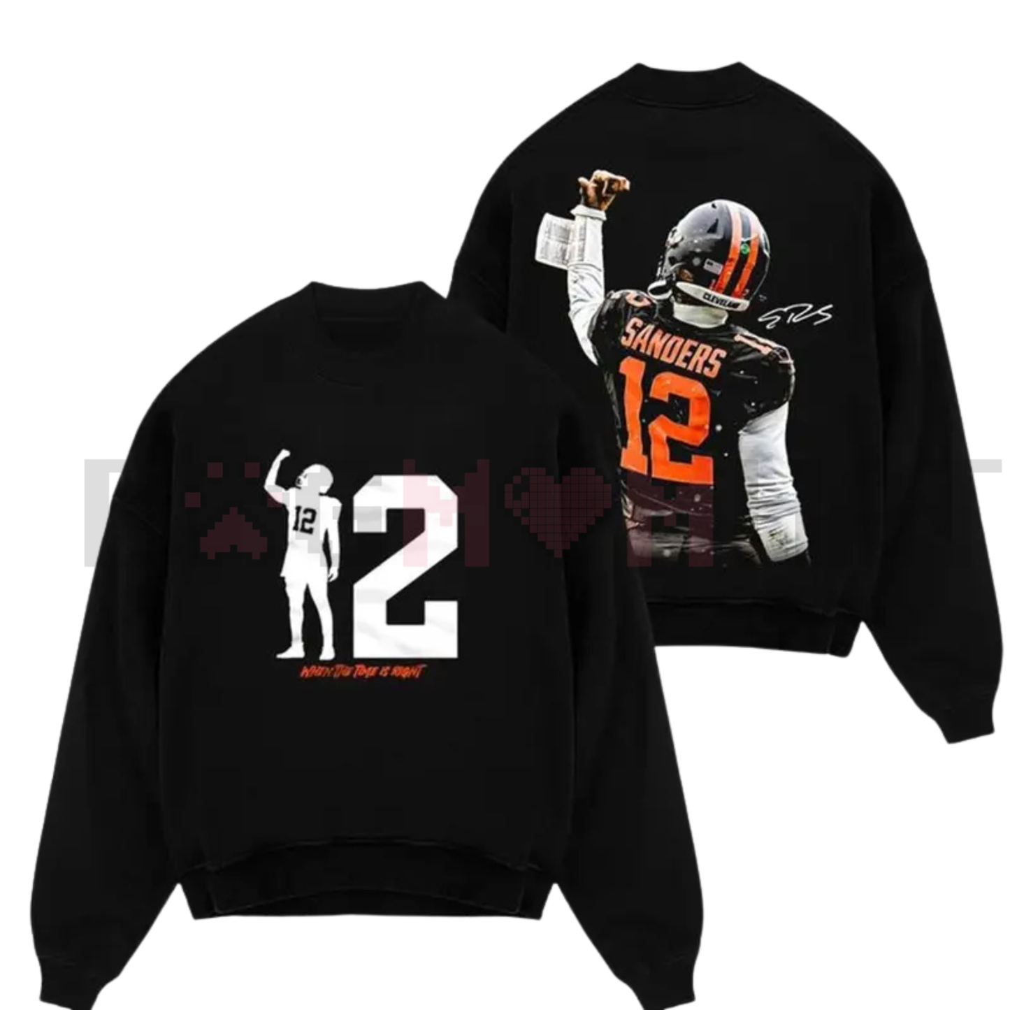 Shedeur Sanders #12 "Celly" Dawg Pound Sweatshirt