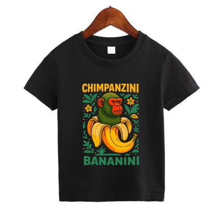 Italian Brainrot Meme Character T-Shirt for Kids