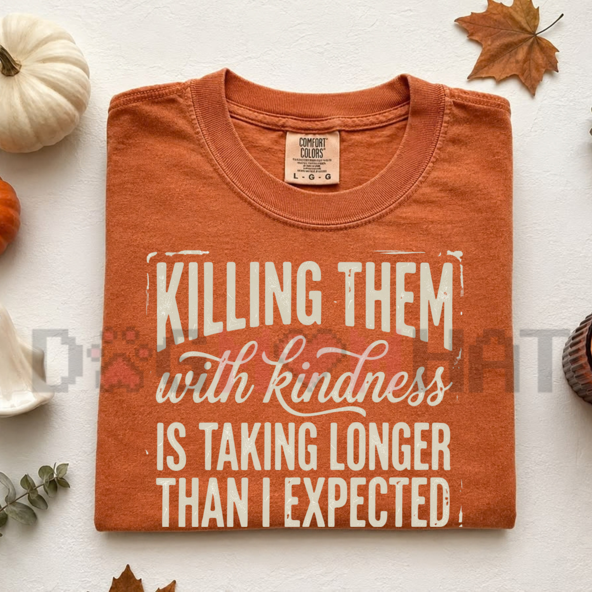 Killing Them With Kindness Comfort Colors Sassy Graphic T-Shirt