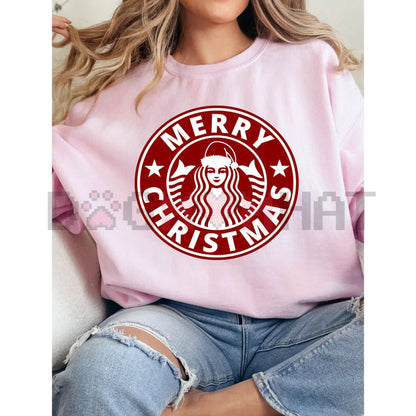 Merry Christmas Graphics Crewneck Sweatshirt