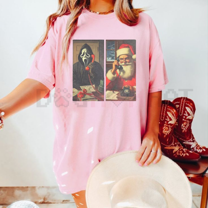 Ghostface Calling Santa T-Shirt