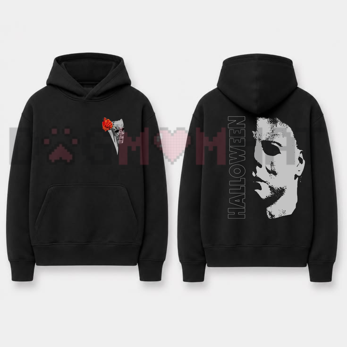 Vintage Horror Icon Halloween Graphic Hoodie