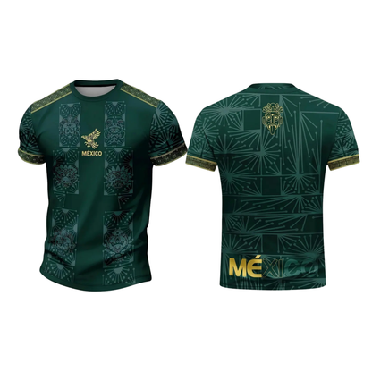Mexican Aztec Totem Loose Athletic T-Shirt - Breathable Sports Tee