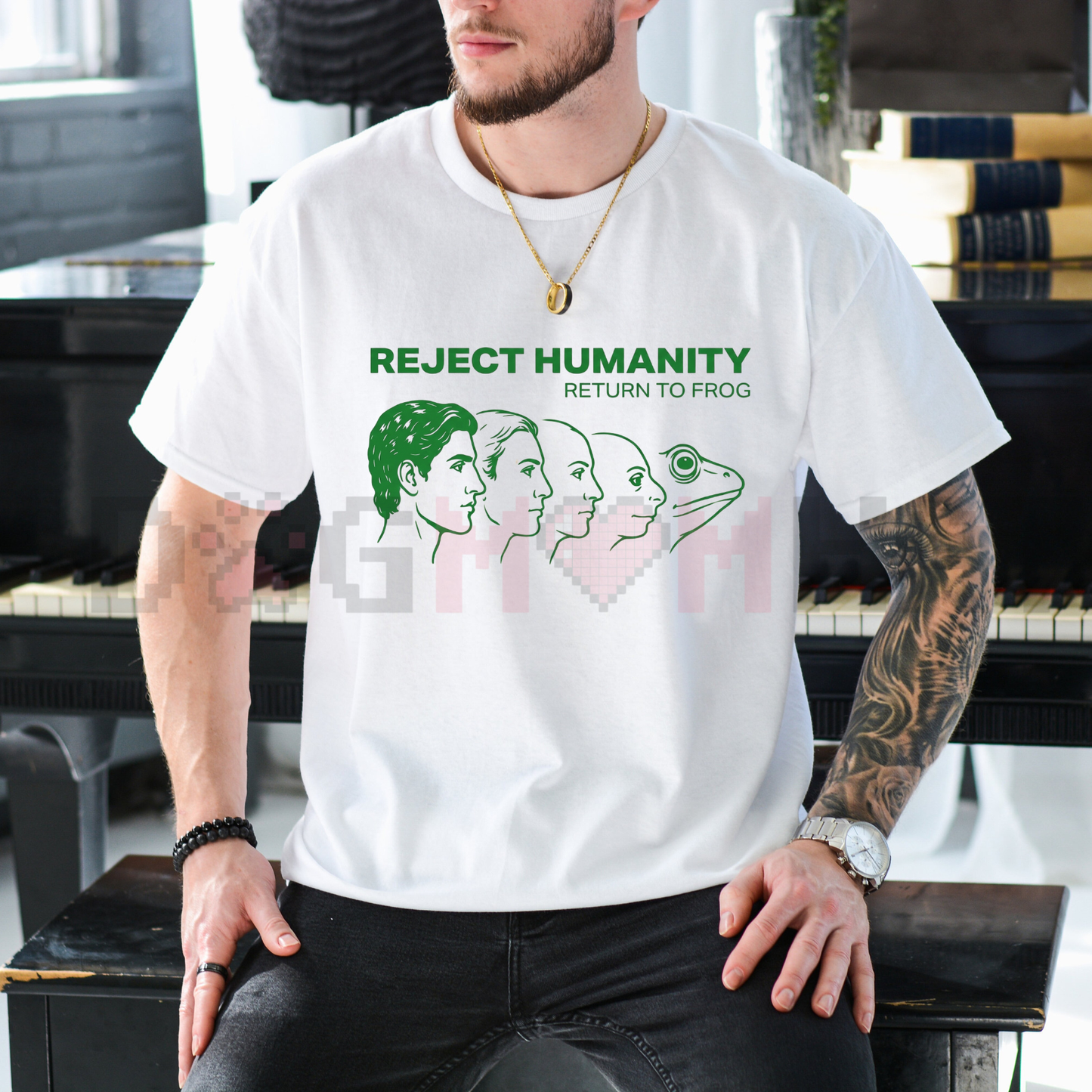 "Reject Humanity Return to Frog" Meme T-Shirt