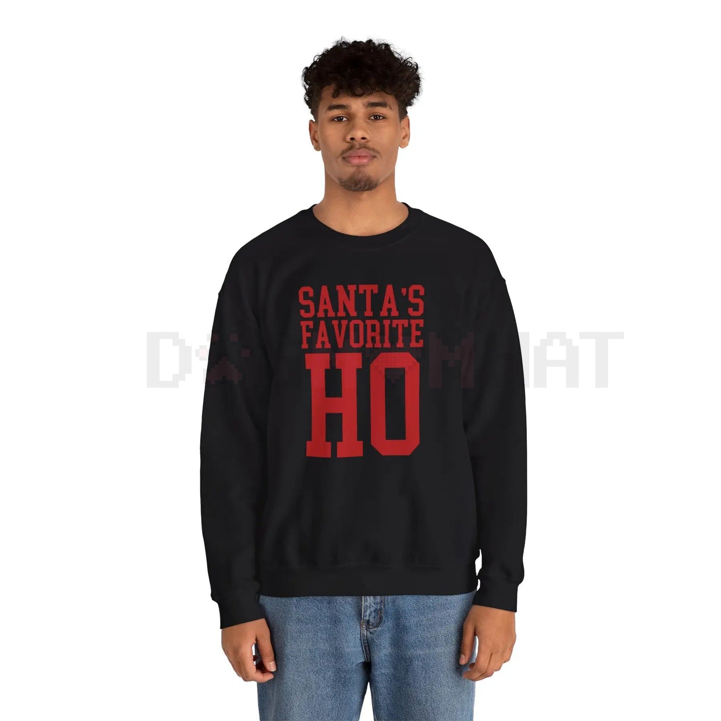 Edgy 'Santa's Favorite Ho' Viral Christmas Crewneck