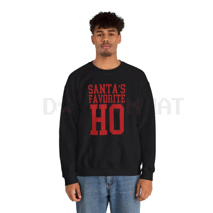 Edgy 'Santa's Favorite Ho' Viral Christmas Crewneck