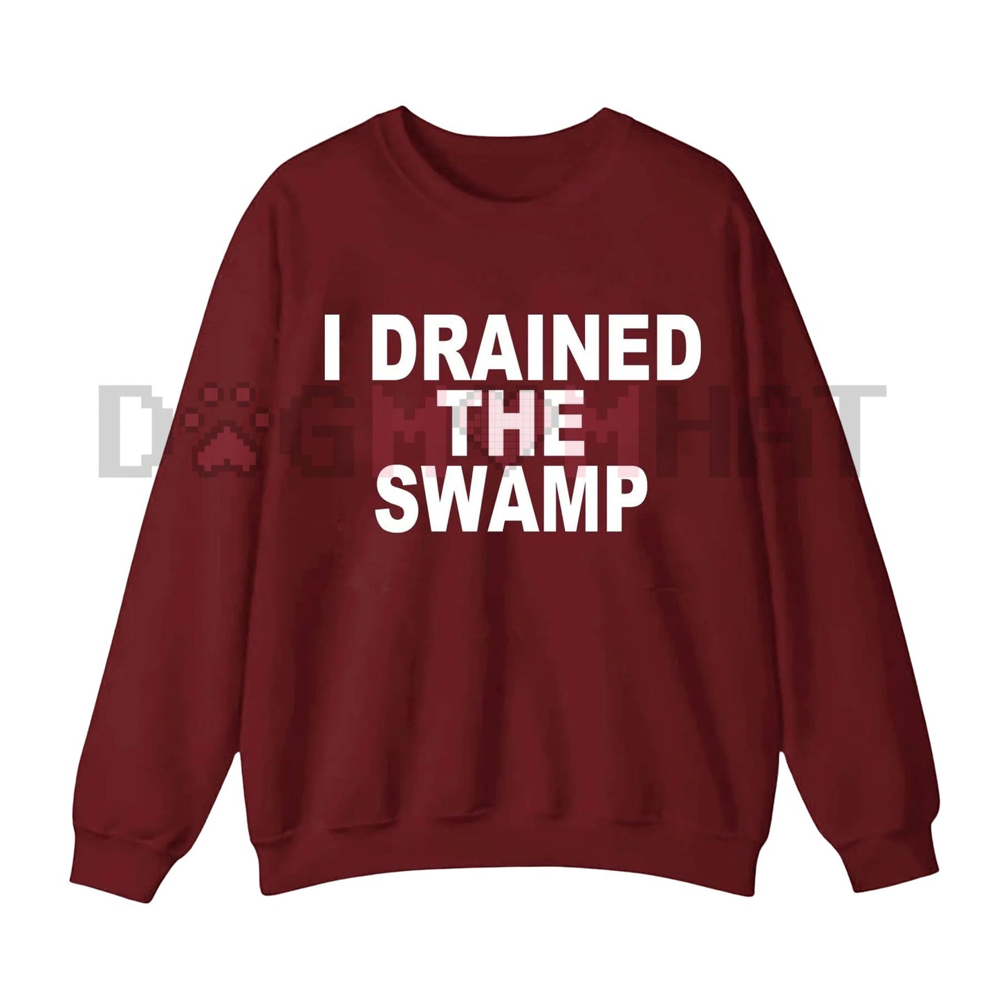 Funny Couple Sweatshirt: "I Drained the Swamp / Swamp" Political Meme Matching Tees, Conservative Humor Gift